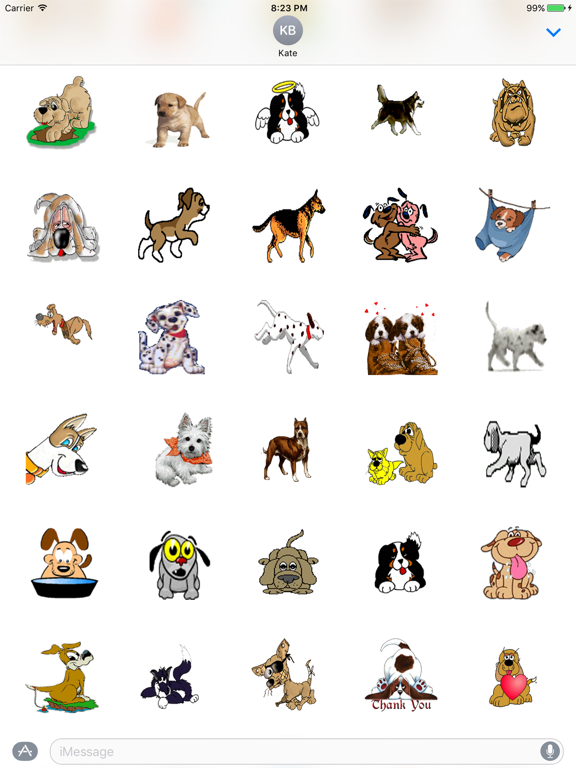 cartoon dog stickers