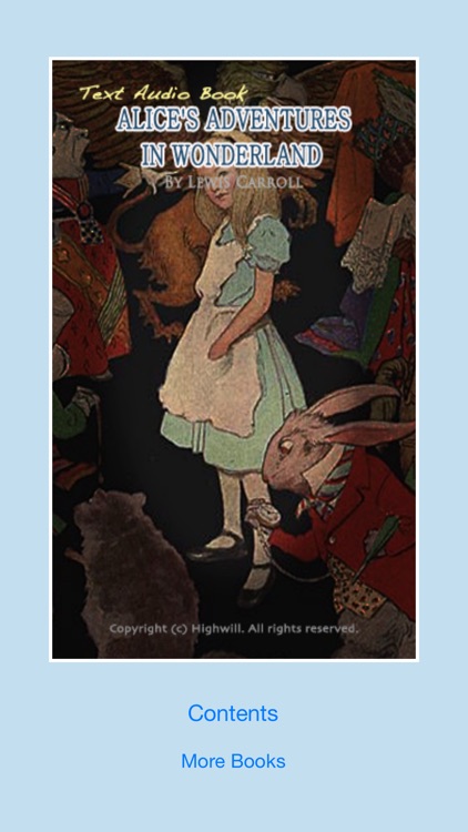 TextAudioBook-Alice's Adventures in Wonderland