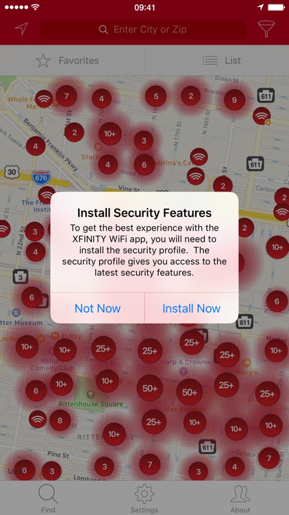 XFINITY WiFi Hotspots