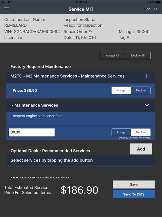 Service Workbench Menu & Inspection Toolkit screenshot-4