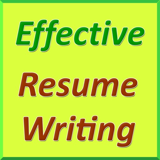 Effective Resume Writing iOS App