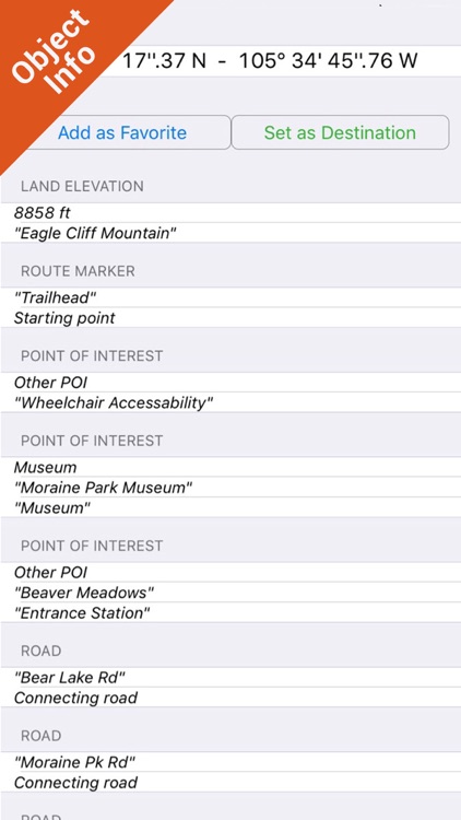 Rocky Mountain National Park - GPS Map Navigator