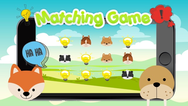 Animals face remember for kids preschool matching(圖3)-速報App