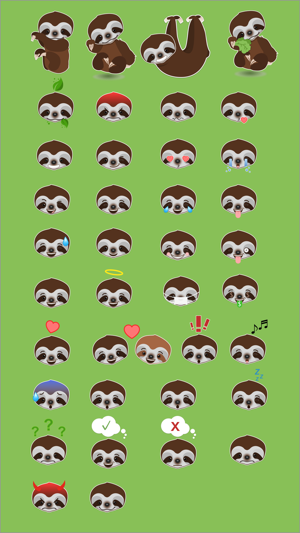 Baby Sloth - Emoji Stickers(圖3)-速報App