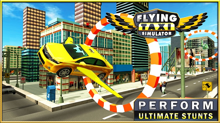 Flying Taxi Simulator- Cab Driving & Parking