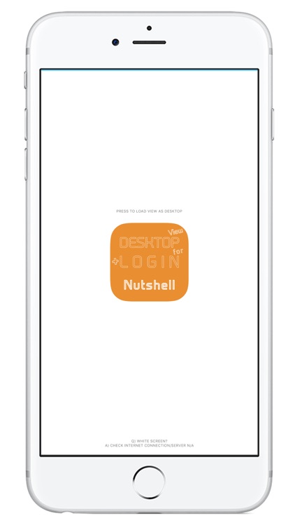 DESKTOP VIEW + LOGIN for Nutshell