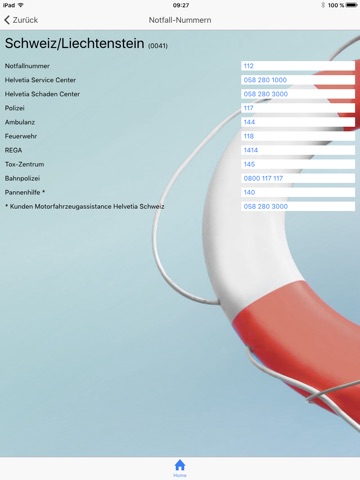 Helvetia Notfall Applikation screenshot 2