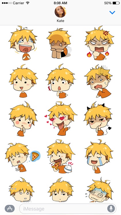 Hiroki stickers ~ the boy with golden hair screenshot-3