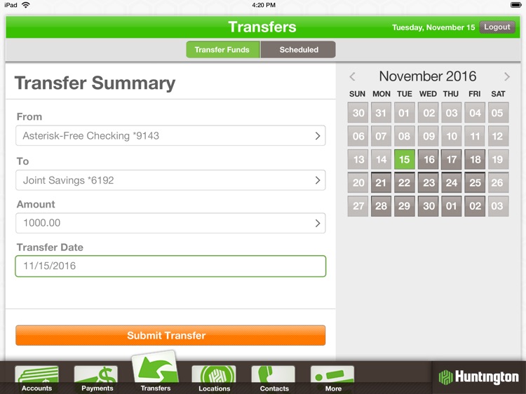 Huntington Mobile for iPad screenshot-3