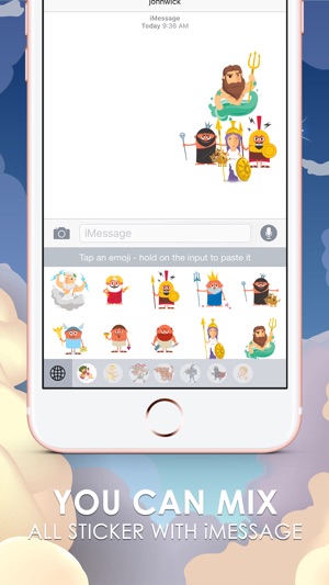 Greek Gods Emoji Sticker Keyboard Themes ChatStick(圖3)-速報App