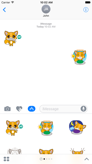 Cute Fox Sticker For iMessages(圖4)-速報App