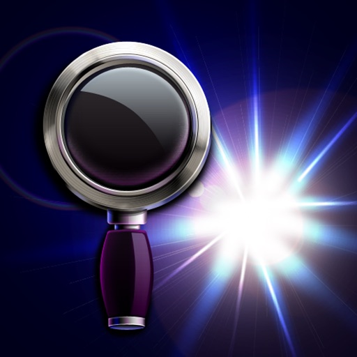 Magnifying Glass with Flashlight icon