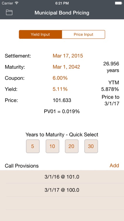 Municipal Bond Pricing screenshot-0