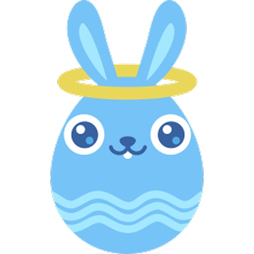 Cute Bunny Egg Sticker Pack icon