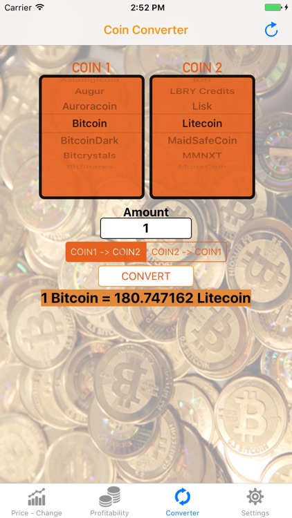 Coin Rates - Bitcoin Converter