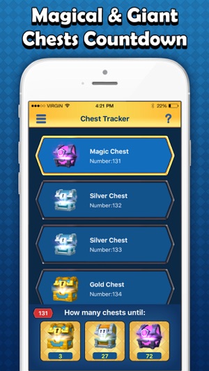 clash royale chest app