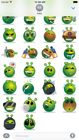 Green Smiley Emoji Stickers(圖3)-速報App