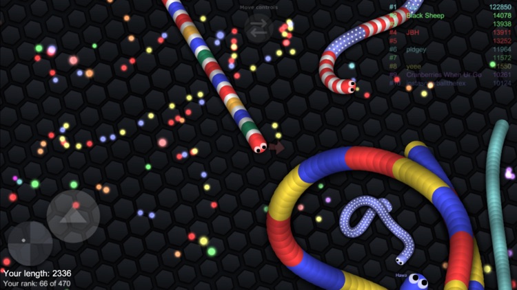 Snake Slither Run - Hungry Worm Eat Color Dot