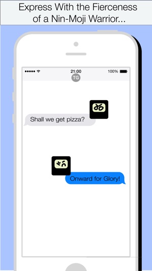 Nin-Moji Stickers - ninja emoji for iMessage(圖2)-速報App