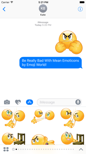 Mean Emoticon Stickers(圖2)-速報App