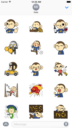 Funny Monkey Stickers(圖2)-速報App