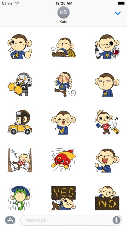 Funny Monkey Stickers