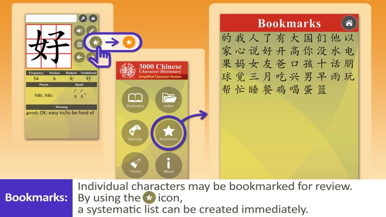 3000 Chinese Character Dictionary App screenshot-3