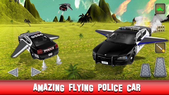 Flying Police Car: Flight Simulator 2016 Car Chase(圖2)-速報App