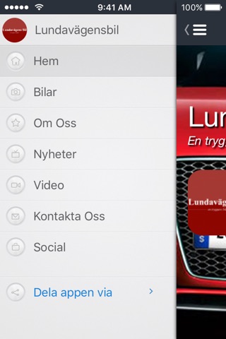 Lundavägensbil screenshot 2