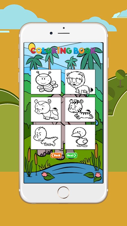 Safari World Coloring Book for Kids : All Pages colorful Game screenshot-4