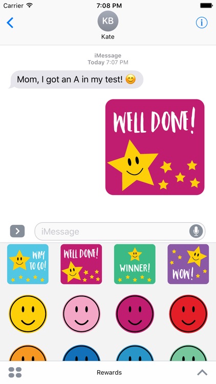 Reward Stickers for iMessage - Good Job, Great Job