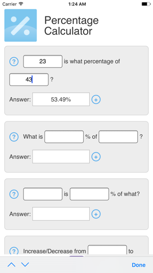 Percentage Calculator by MES