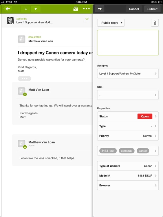 Zendesk for iPad