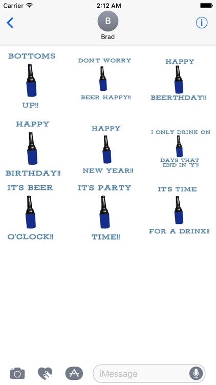 Beer Stubbie Messages
