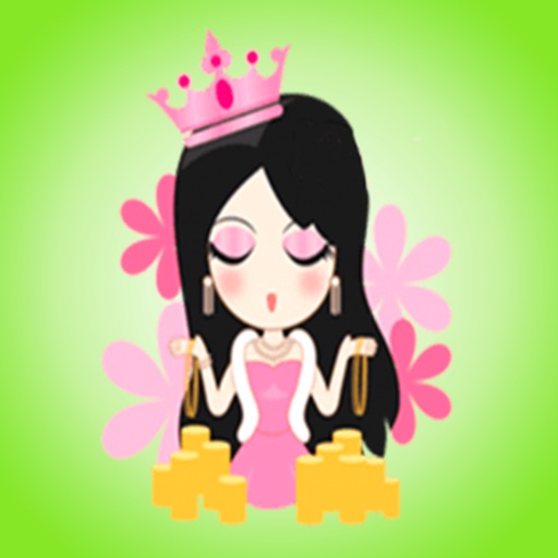 Coquettish Glamor Girl - Stickers for iMessage icon