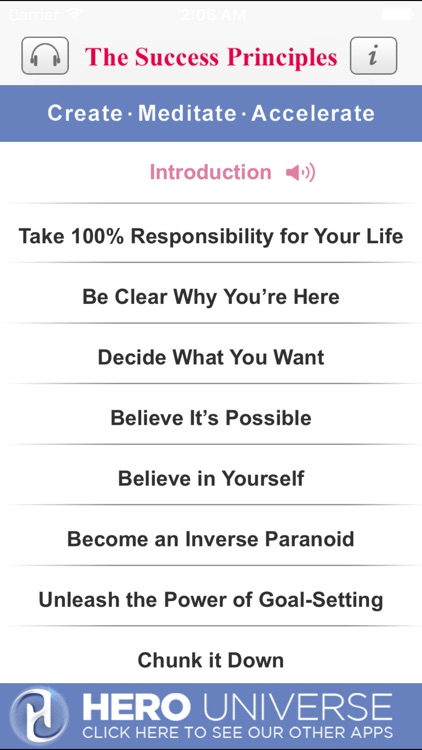 Success Principles by Jack Canfield- Audiobook Meditations A Business and Life Learning Program from Hero Universe