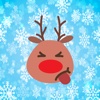 Funny reindeer for Christmas emojis - Fx Sticker
