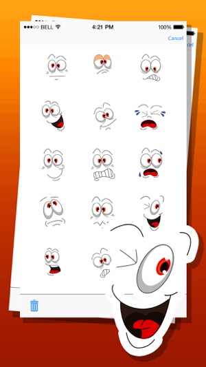 Cute Eyes Expressions Emoji Stickers(圖2)-速報App