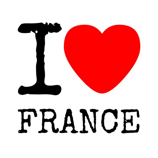 I Love France Stickers • I Love Paris Stickers