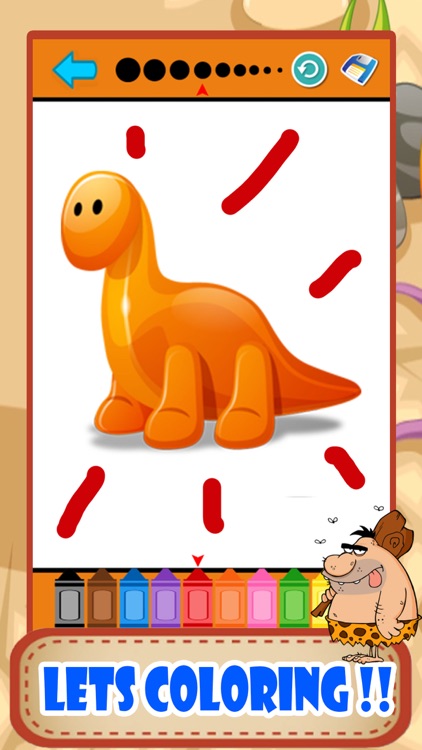 Dinosaur Coloring Pages Little Kids Painting Game screenshot-3