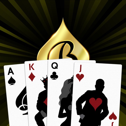 Playing Cards: Black Spades Deck 1 iOS App