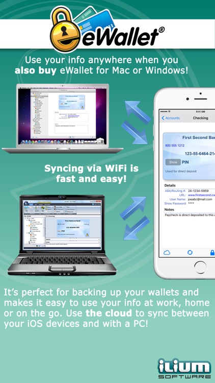 eWallet - Password Manager Secure Storage Database