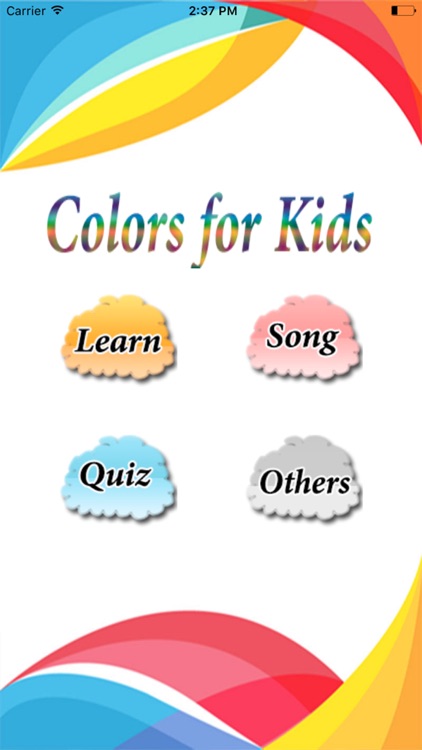 Learning colors to kids