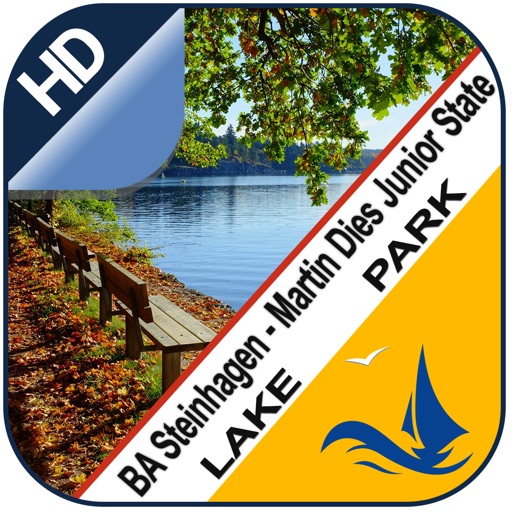 BA Steinhagen - martin Dies Junior offline chart for lake and park trails