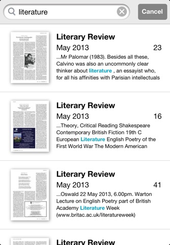 Literary Review screenshot 4
