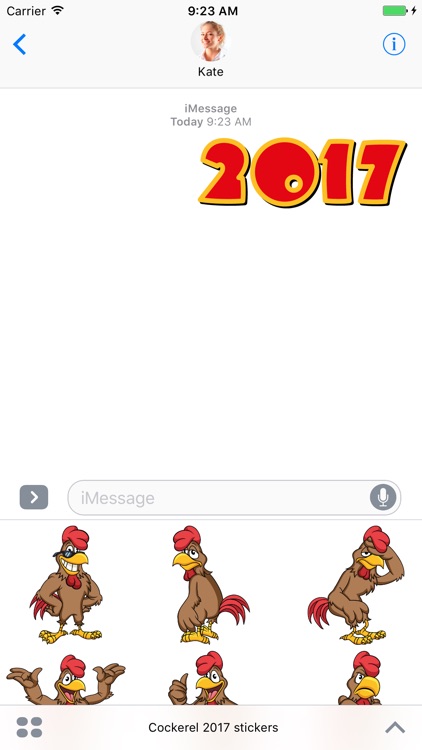 Cockerel 2017 - Stickers for iMessage