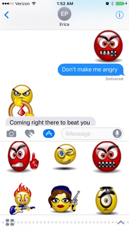 Animated Angry Smileys for iMessages screenshot-3