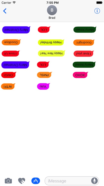 Upside Down Text Bubbles