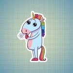 Sticker Me Unicorn Character