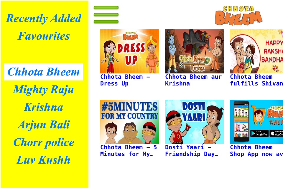 Chhota Bheem Videos screenshot 2